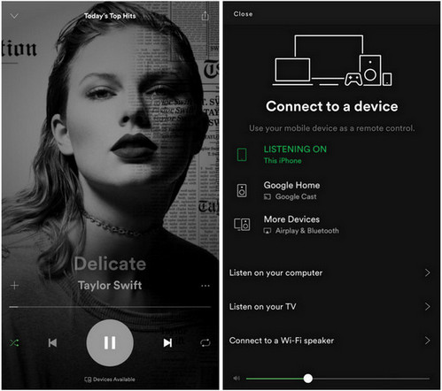Airplay Spotify sur Homepod depuis votre appareil iOS