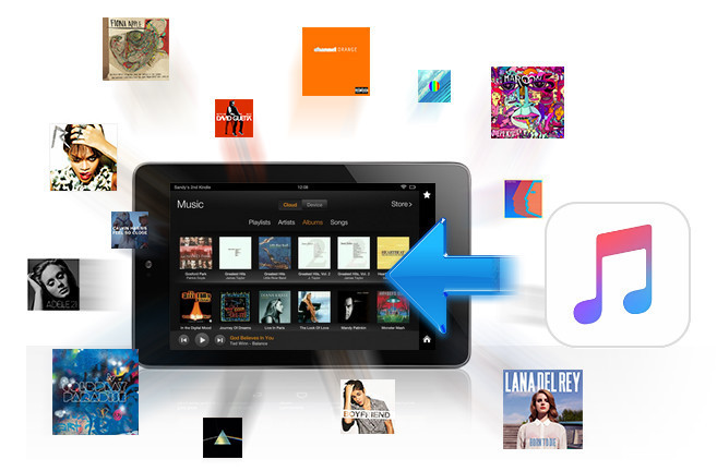 jouer de la musique Apple sur une tablette Kindle Fire