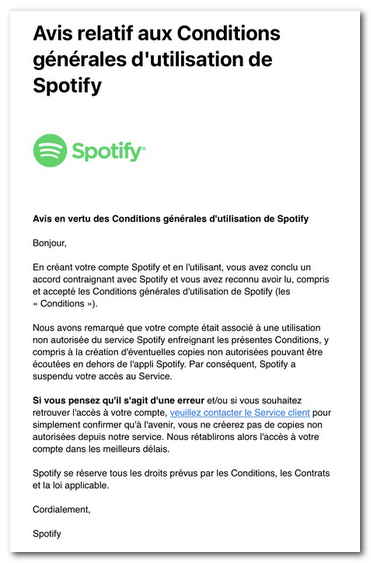 Contact de Spotify