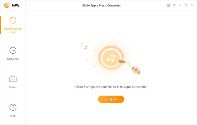Interface de Sidify Apple Music Converter pour Windows