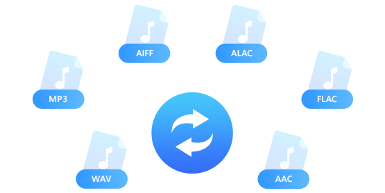 convertissez au format MP3, AAC, WAV, FLAC, AIFF et ALAC