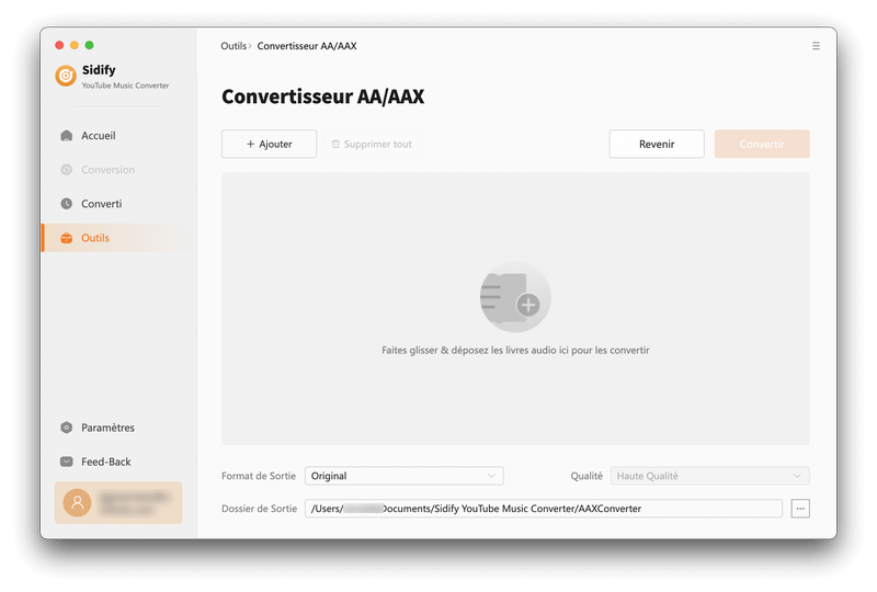 Convertisseur AA/AAX sur Mac