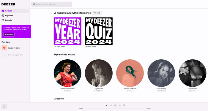 Bibliothèque Musicale de Deezer