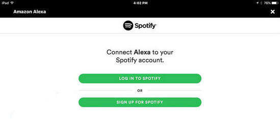 Lier le compte Spotify à Alexa