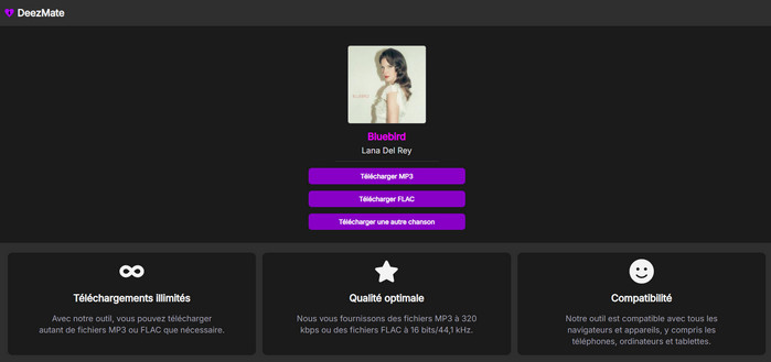 Télécharger de la musique Deezer en ligne
