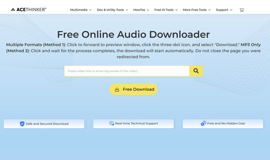 Free Online Audio Downloader