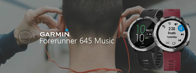 synchroniser et jouer de la musique Spotfy sur Garmin Forerunner 645 Music