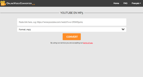 Convertisseur Gratuit YouTube MP3 ONLINEVIDEOCONVERTER