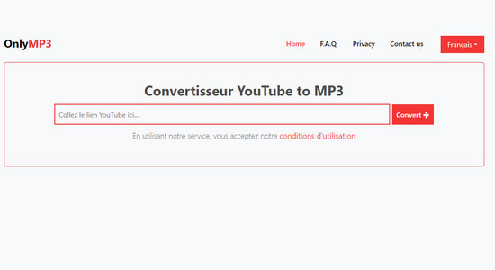 Convertisseur YouTube en MP3 OnlyMP3