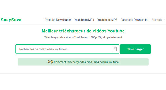 Convertisseur YouTube en MP3 en Ligne SnapSave