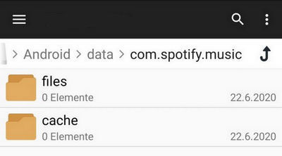 L'emplacement des musiques Spotify téléchargées sur Android