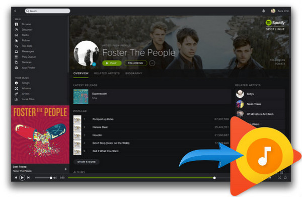 Transférer Spotify Playlists à Google Play Music