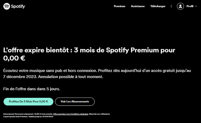 Obtenez Spotify Premium sans payer avec les offres officielles Spotify