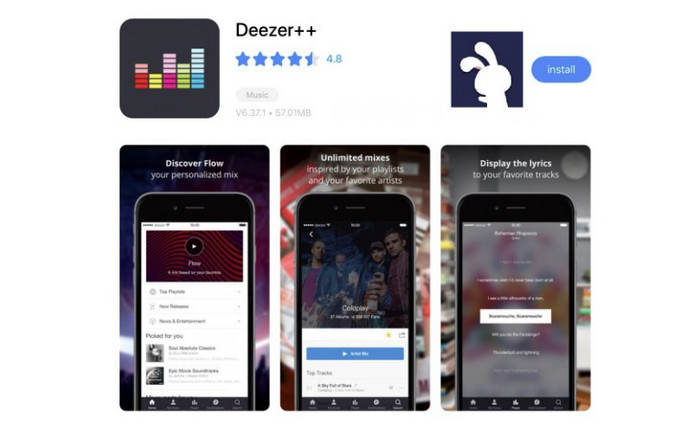 Télécharger et installer l'application Deezer++