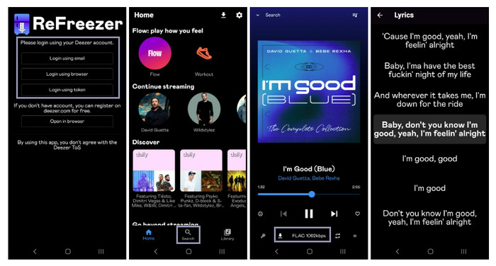 Télécharger gratuitement de la musique Deezer avec ReFreezer