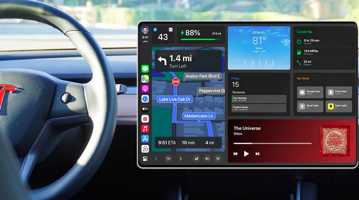 Écouter de la musique YouTube sur Tesla à l'aide d'Apple CarPlay