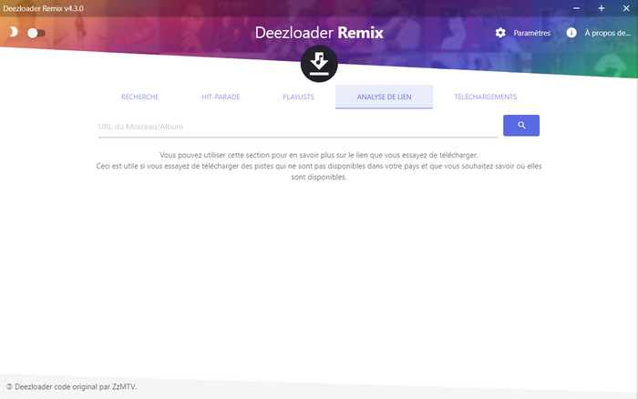 Étapes d'utilisation de Deezloader