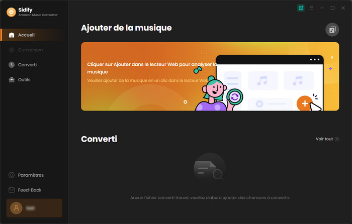 Ajoutez de la musique d'Amazon Music avec Mode Webplayer