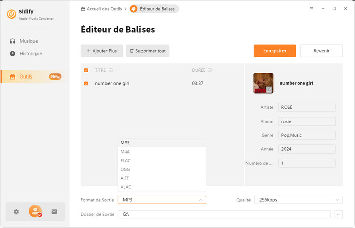 Modifiez les balises ID3 d'Apple Music