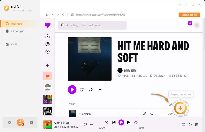 Ajoutez de la musique de Deezer à Sidify